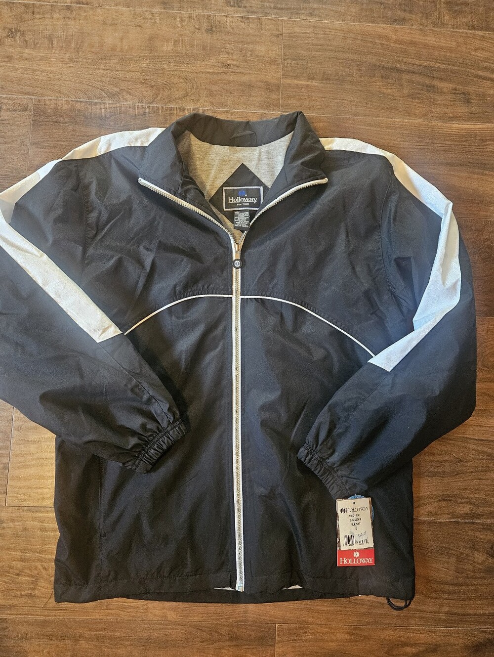Nwt Men's Women's Holloway Windbreaker Jacket Sz Small Black/White #I